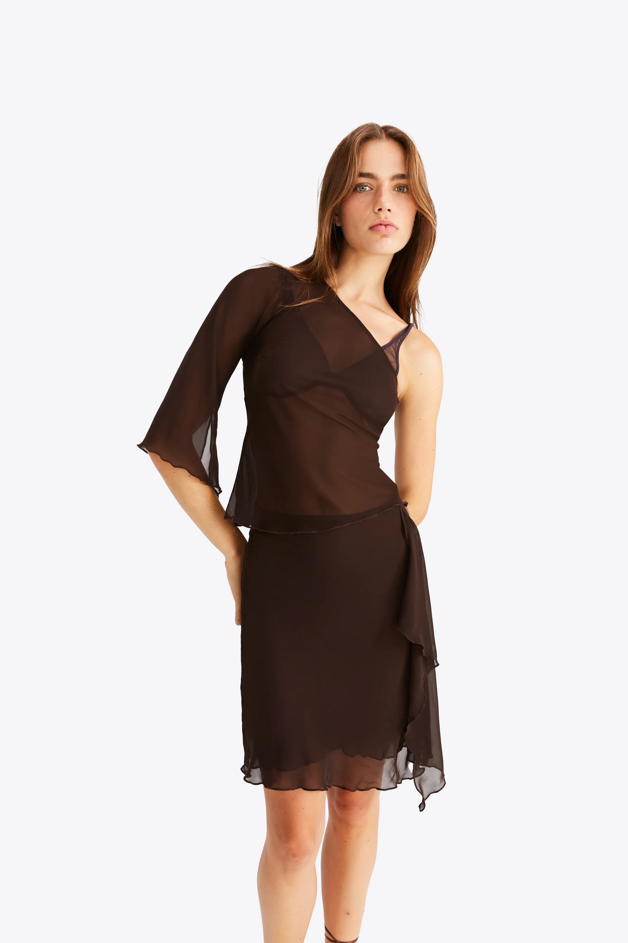 Iris Skirt - Brown - Image 3