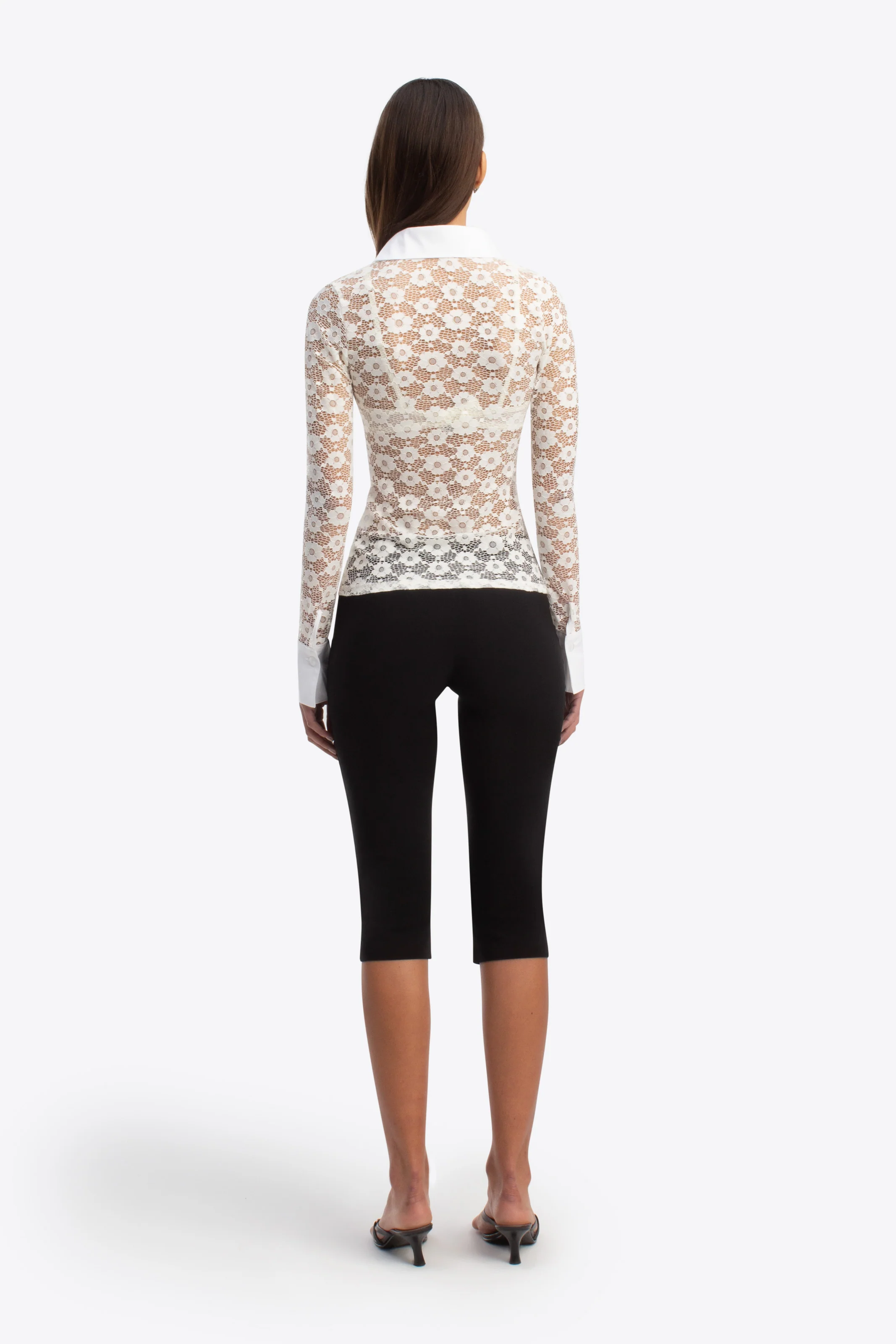 Sienna Shirt - Ivory Lace - Image 5